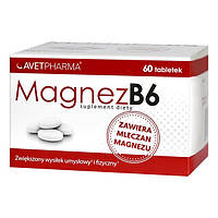Magnez B6 (Магний B6) - для здоровых костей, зубов и мышц, 60 шт