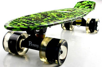 Penny Board "Military", світяться колеса