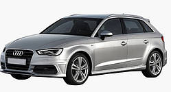 Багажник на дах Audi A3 Hatchback 2004-2012  поперечки на рейлінг  інтегрований Audi A3 Кенгуру