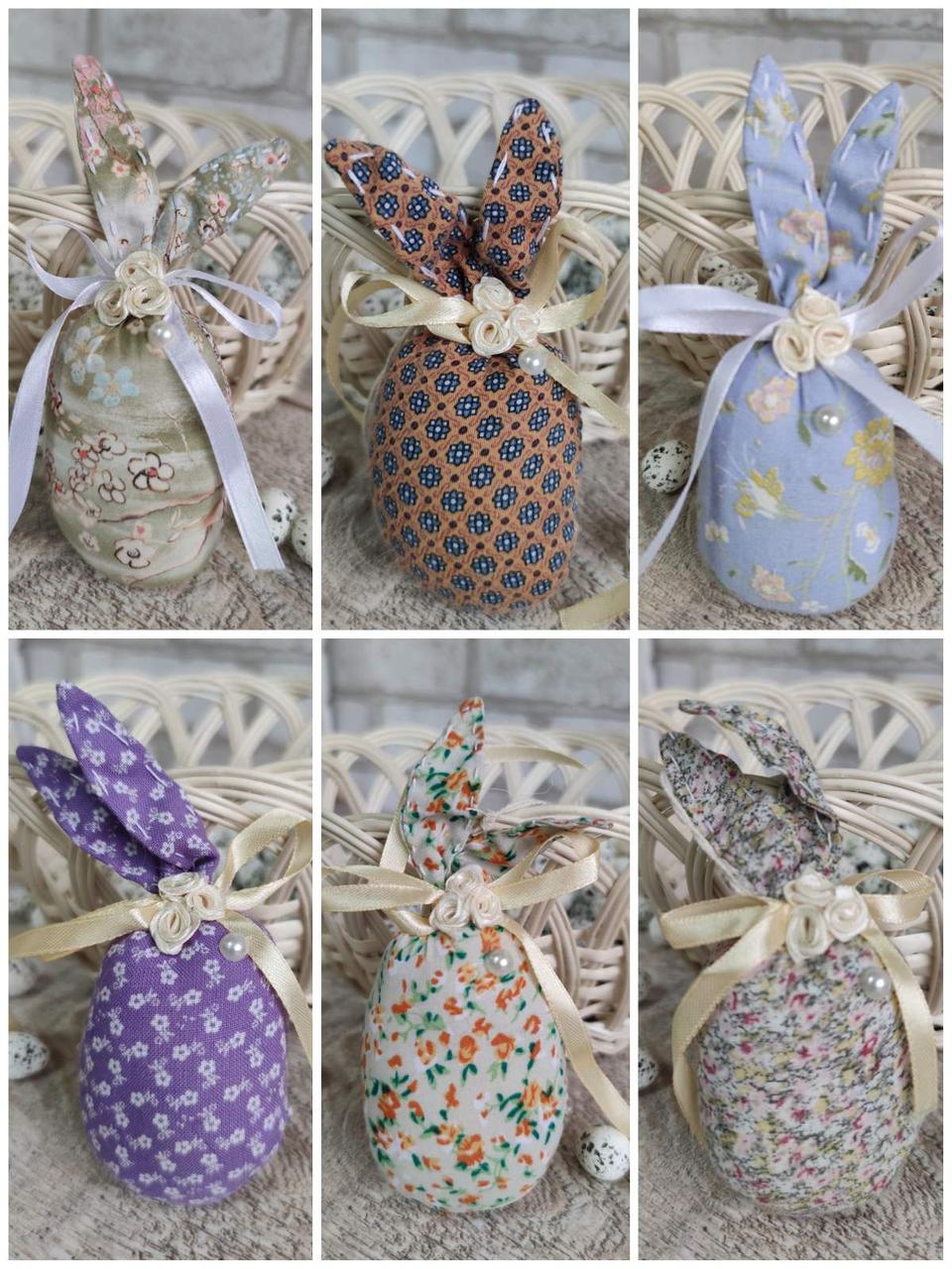 Іграшка Великодня, текстильна, ручної роботи, заготівля для віночка, для корзини, 14 см, фото 1