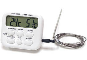 Термометр для м'яса KCASA ТА278 (-50°C... +300°C) з таймером
