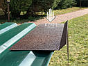 Торцева планка для бітумної черепиці, вітрова планка на бітумну черепицю, торець покрівлі планка, фото 2
