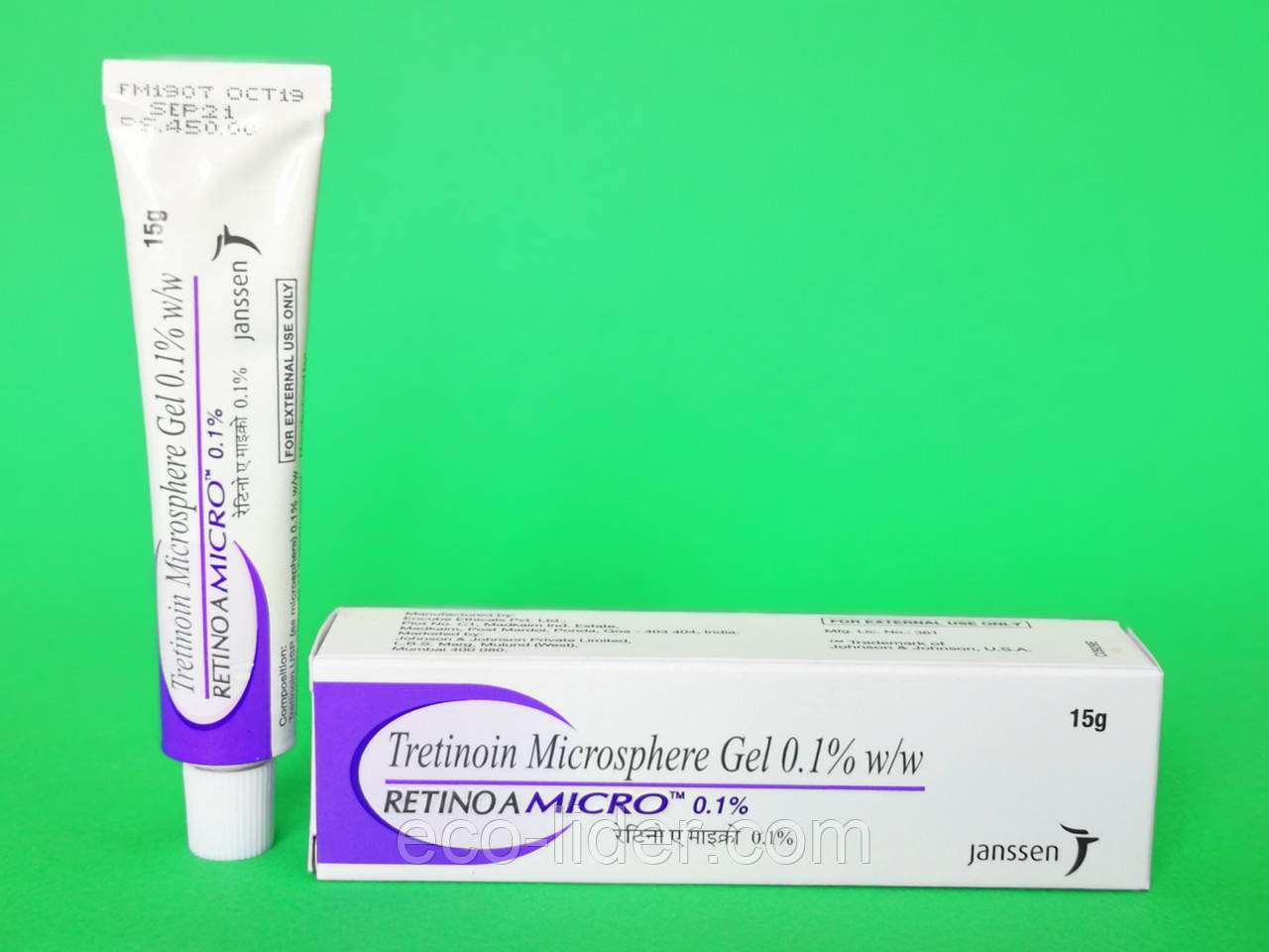Купить Третиноин гель 0,1% (Tretinoin Micro Gel Retin-A) Janssen, 15г ...