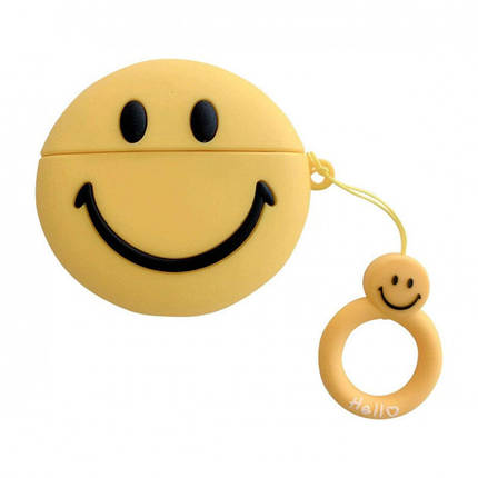 Чохол для навушників Apple AirPods Pro Alitek Смайл (Smile) + тримач, фото 1
