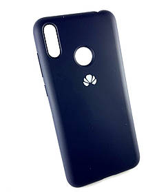 Чохол для Huawei Y7 2019, Y7 pro 2019 накладка на бампер протиударний Full Silicone Cover синій