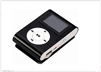 MP3 мини плеер MX-801FM мини с экраном С памятью 4GB прищепкой черный