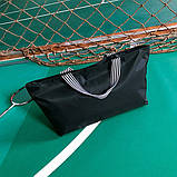 Сумка жіноча дорожня спортивна для фітнесу в стилі Victoria's Secret (чорна з рожевим), фото 6