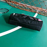 Сумка жіноча дорожня спортивна для фітнесу в стилі Victoria's Secret (чорна з рожевим), фото 7