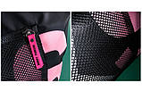 Сумка жіноча дорожня спортивна для фітнесу в стилі Victoria's Secret (чорна з рожевим), фото 8
