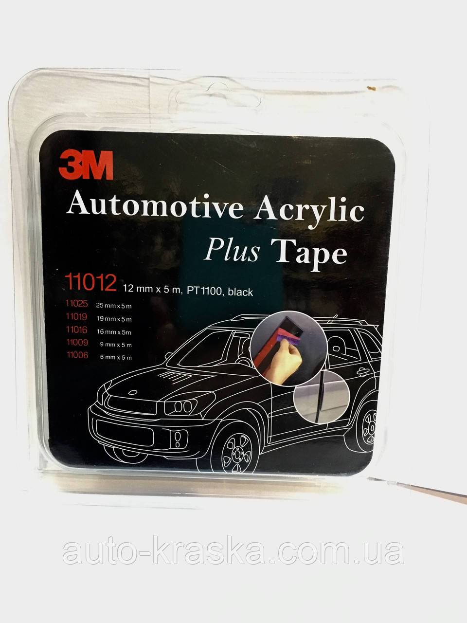 3М Двухсторонний скотч Plus Tape PT 1100 Пеноакриловый 12mm* 5m