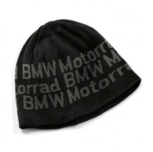 Оригінальна в'язана шапка BMW Motorrad Knitted Beanie Logo, Black, артикул 76898352873