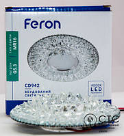 Вбудований світильник Feron CD942 з LED-підсвіткою прозорий