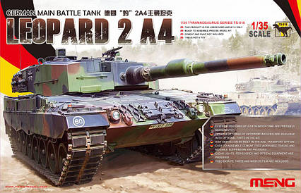 LEOPARD 2 A4. Збірна модель німецького танка в масштабі 1/35. MENG MODEL TS-016, фото 1