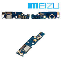 Шлейф для Meizu M2 Note, конектора заряджання, з компонентами, плата заряджання, оригінал