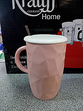 Чашка "Enjoy life" з кр. і ложкою 450мл C39849