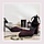 Жіночі закриті босоніжки на середньому каблуці фіолет замша, закрита п'ята і носок, фото 3