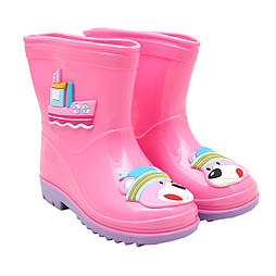 Дитячі гумові чоботи, рожеві, розмір 26 (16 см) (513795-3)