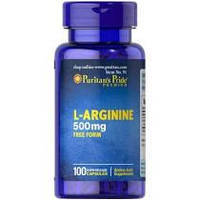 Амінокислота аргінін L-Arginine 500 mg (100 кап) Puritan's Pride