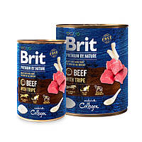Brit Premium by Nature Beef with Tripe консервы (паштет) для собак с говядиной и требухой 400г