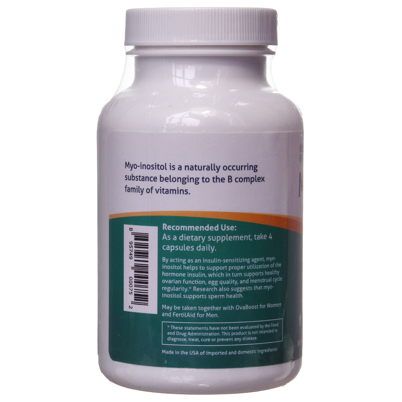 Мио-инозитол для женщин Myo Inositol Fairhaven Health, 120 капсул - фото 4 - id-p295836762