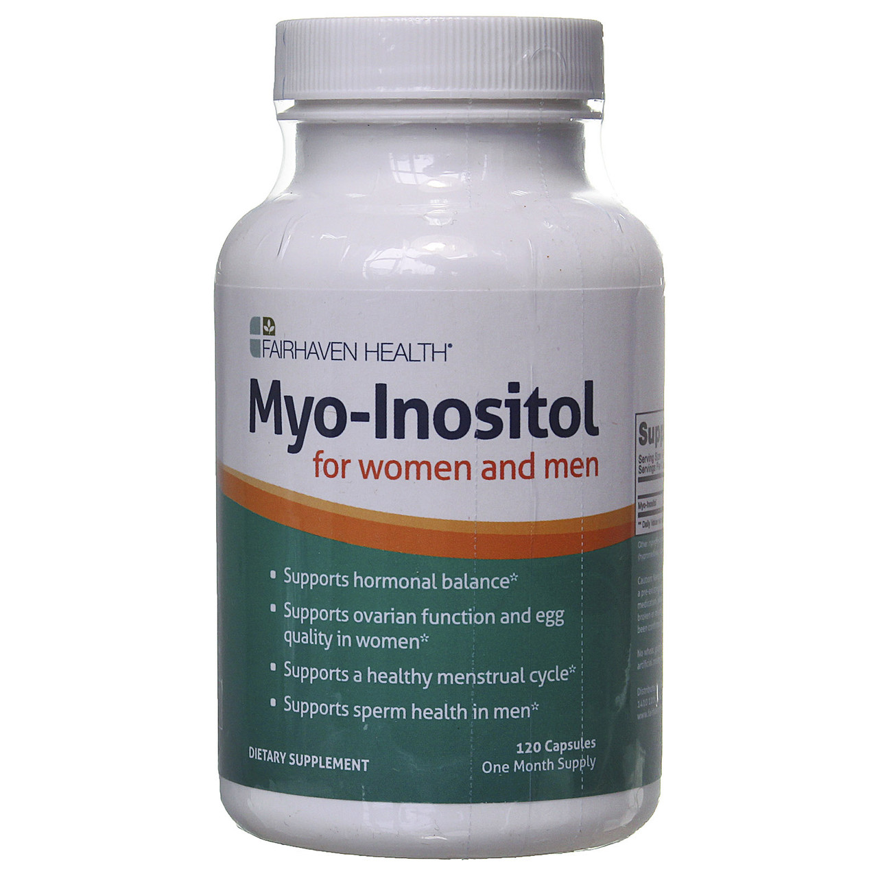 Мио-инозитол для женщин Myo Inositol Fairhaven Health, 120 капсул - фото 3 - id-p295836762
