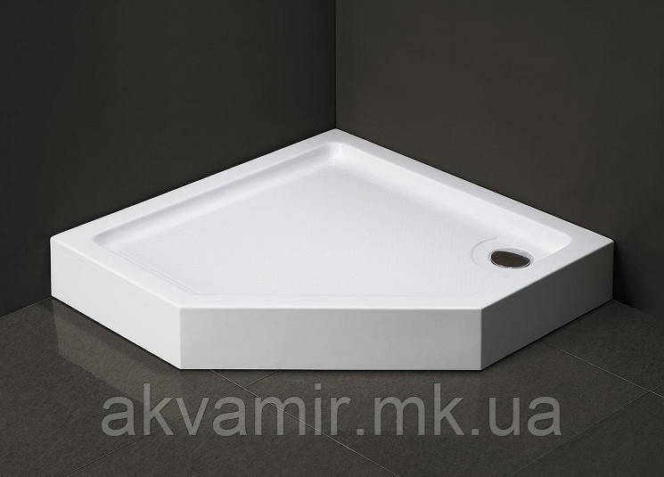 Душовий піддон Dusel D402 п'ятикутний, 90х90х13,5 см