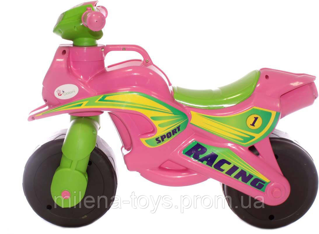 Детский музыкальный толокар мотоцикл ТМ Долони 0139, розовый - фото 1 - id-p1130495934