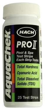 Тестер AquaChek PG Pro II 4 в 1 (25 тестових смужок) вимірює жорсткість, ціанурову кислоту, мінералізацію, фото 1