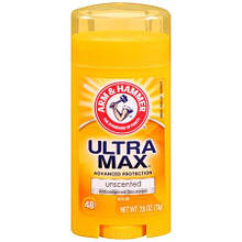 Твердий дезодорант Arm & Hammer Ultra Max Antiperspirant&Doodorant Invisible Solid unscented 73 гр