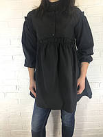 Сорочка жіноча "Undershirt" чорна 36-42