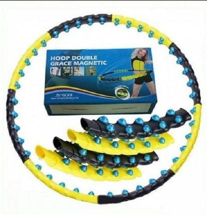 Обруч масажний Хула Хуп з магнітами (JS-6001) Hula Hoop, 1,6 кг., 108 см., фото 2