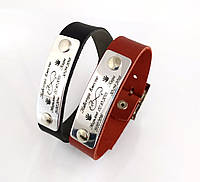 Парні браслети з гравіюванням для металу