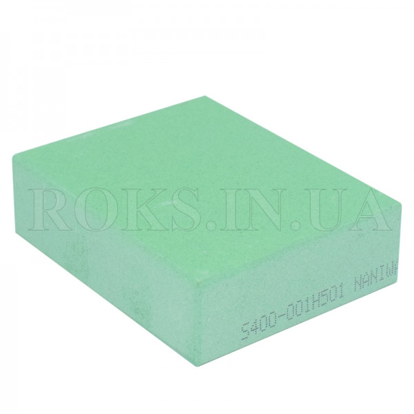 Абразивний точильний камінь для заточування NANIWA Sharpening Stone 400 grit, 70х55-57х20мм світло-зелений арт.10858