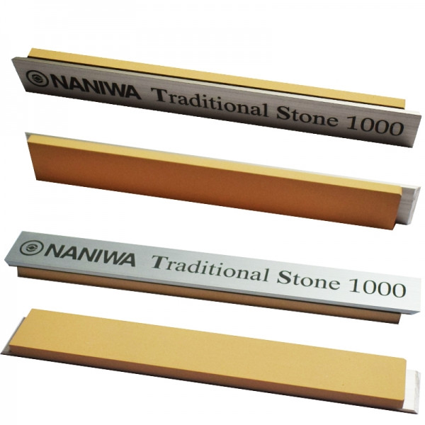 Абразивний точильний камінь для заточування NANIWA Traditional Stone на бланку 150х20х5мм, 1000 grit