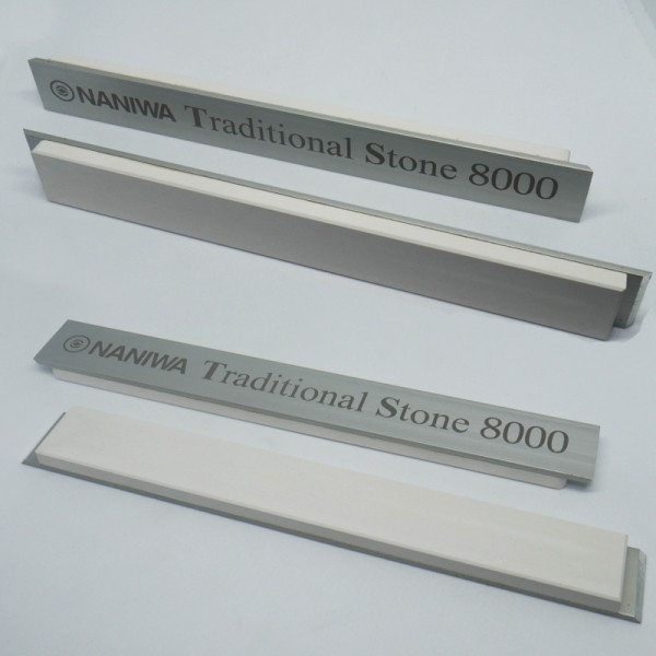 Абразивний точильний камінь для заточування NANIWA Traditional Stone на бланку 150х20х5мм, 8000 grit білий арт.11398