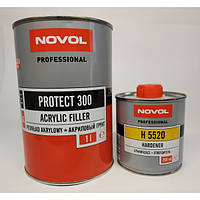 NOVOL PROTECT 300 Акриловый грунт 4+1 черный 1,0 + 0,25 л отвердителя