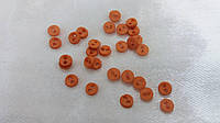 Пуговицы для кукол микро, 3.5 мм. Оттенок оранжевого, яркий. № 3.9