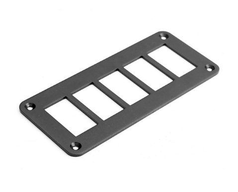 Алюмінієва панель на 5 перемикача, фото 1