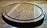 Дерев'яна дошка  для подачі піци Woodinі кругла D 300 мм  дуб, фото 3