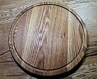 Деревянная доска для подачи пиццы Woodinі круглая D 300 мм дуб