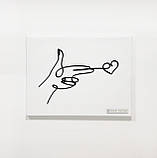 Картина на холсті інтер'єрна абстрактна настінна арт панно Manific Decor "Wall Art Love / Постріл Любові", фото 2