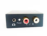 Аудіо конвертер декодер звуку з цифрового оптичного в аналоговий 2.0 RCA тюльпани стерео перехідник 3.5 джек ( перетворювач, фото 3