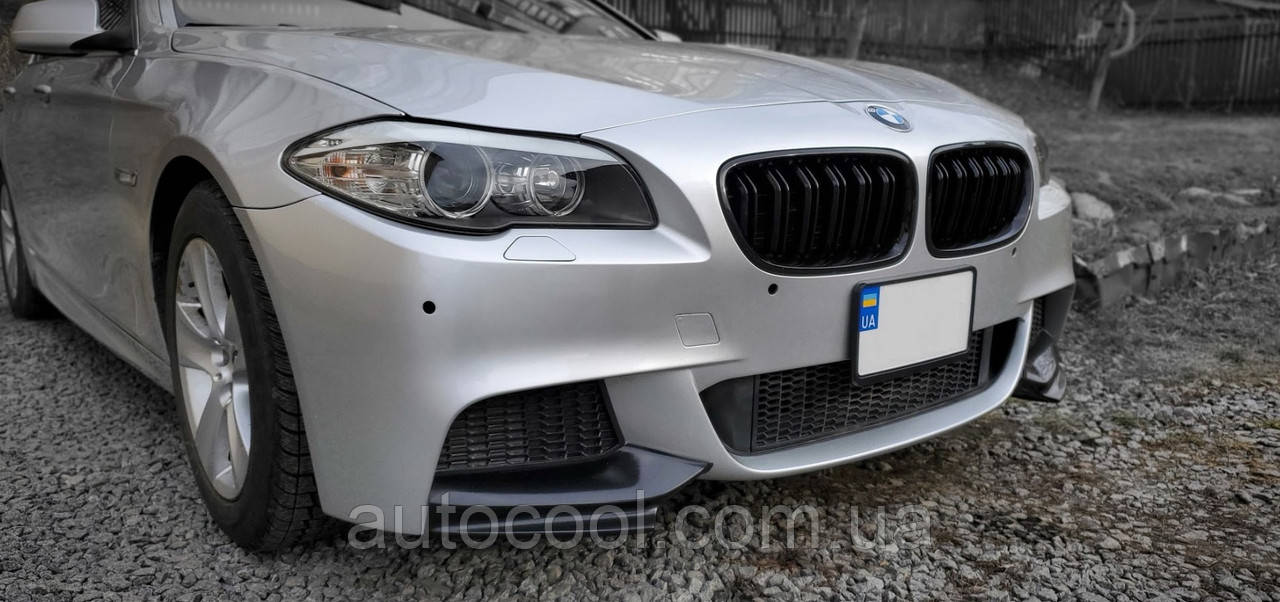 Накладки на бампер (клацання) BMW 5 серії F10 під бампер М-пакет