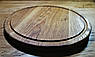 Дерев'яна дошка  для подачі піци Woodinі кругла D 450 мм  дуб, фото 3