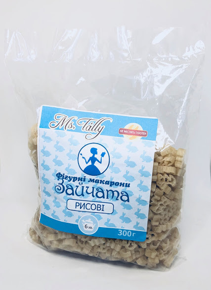 Макарони Зайченята рисові, 300 р, Ms Tally
