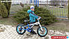Дитячий гірський велосипед 16 дюймів синій з білим, фото 4