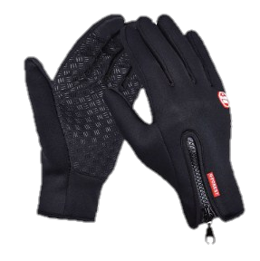 Сенсорные перчатки теплые черные размер L унисекс - фото 3 - id-p1130547172