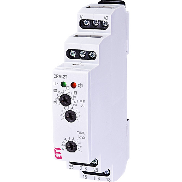 Реле пуску двигуна CRM-2T UNI 12 - 220В 16А star/delta ETI 2470013