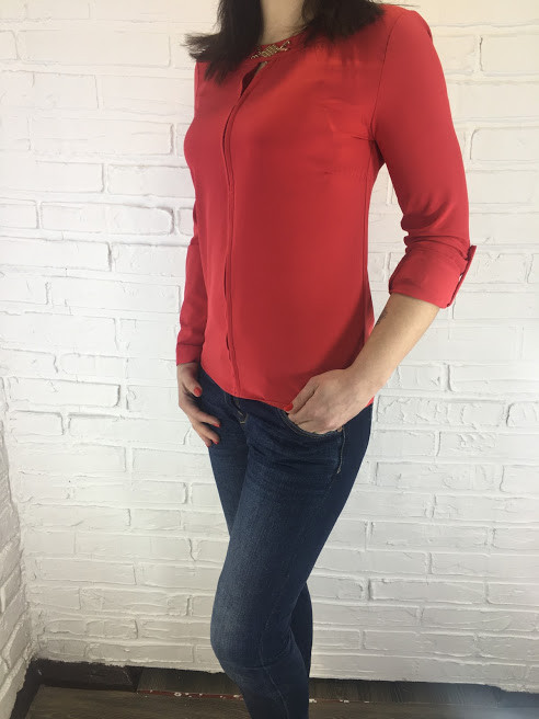 Блуза жіноча " Rhombus" червона 34, 36, 42, фото 1