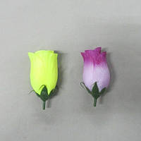 Штучна квітка Троянди бутон Ціна за уп-100 шт.